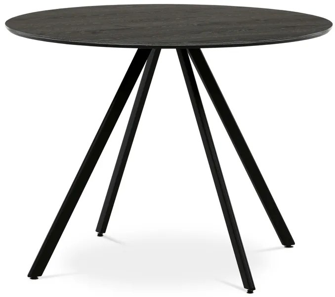 Autronic BONTEC Okrúhly jedálenský stôl 100x100cm, lamino, šedý dub, HT-R5010 GREY Farba: Šedá