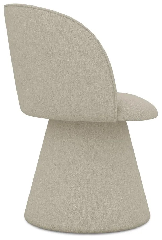 Béžové čalúnené jedálenské kreslo Maia – Makamii