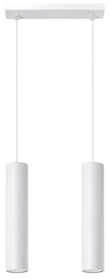 Sollux SL.0324 - Luster na lanku LAGOS 2 2xGU10/10W/230V biela
