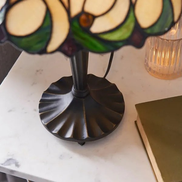 Endon 64195 - Stolová lampa Tiffany JAMELIA 1xE27/60W/230V priemer 31 cm