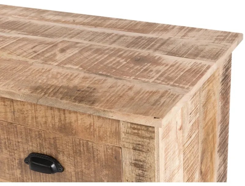 furniture-nabytek.cz - Masívny príborník Caribou z mangového dreva, lakovaný, prírodná farba – 122×42×90 cm