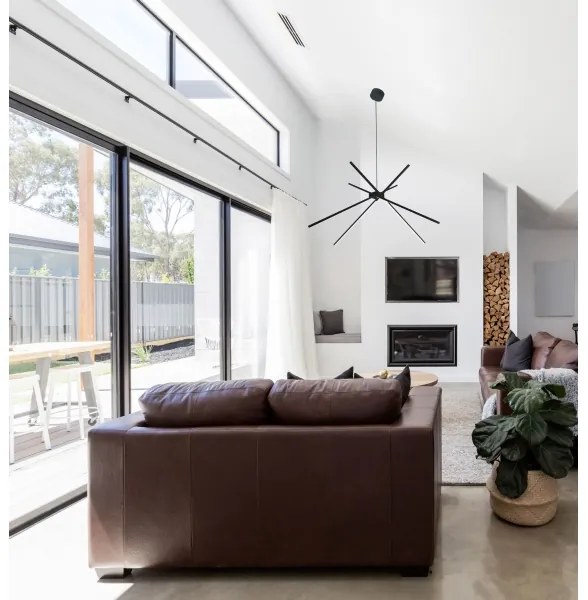 MAXLIGHT P0412 - LED Luster na lanku SPIDER LED/33W/230V čierna