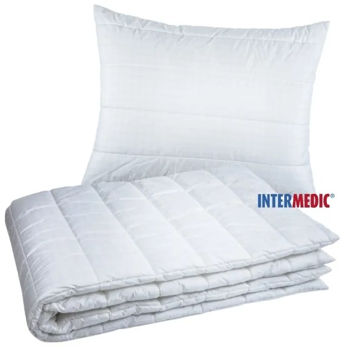 Set Antistress Carbon Medic – paplón 140x200 cm + vankúš 70x90 cm, MicroFiber/Carbon, antialergický, prateľný, slovenský výrobok Veľkosť: 200x220/2x 70x90 cm