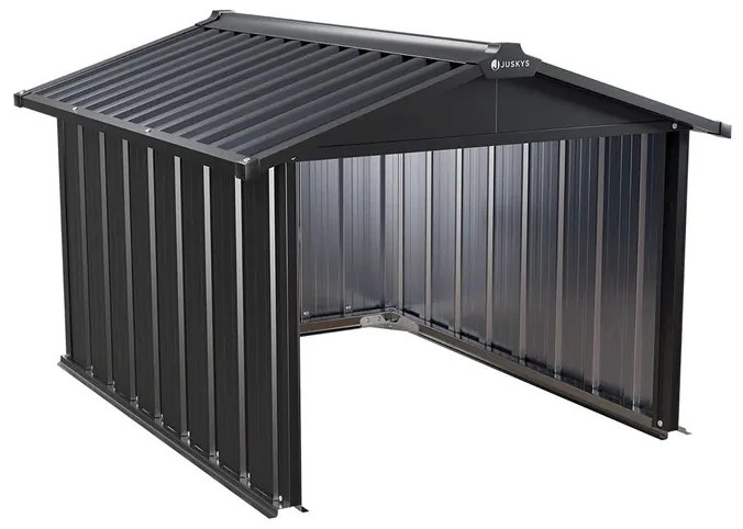 InternetovaZahrada Garáž pre robotickú kosačku 98x89x63 cm - antracit