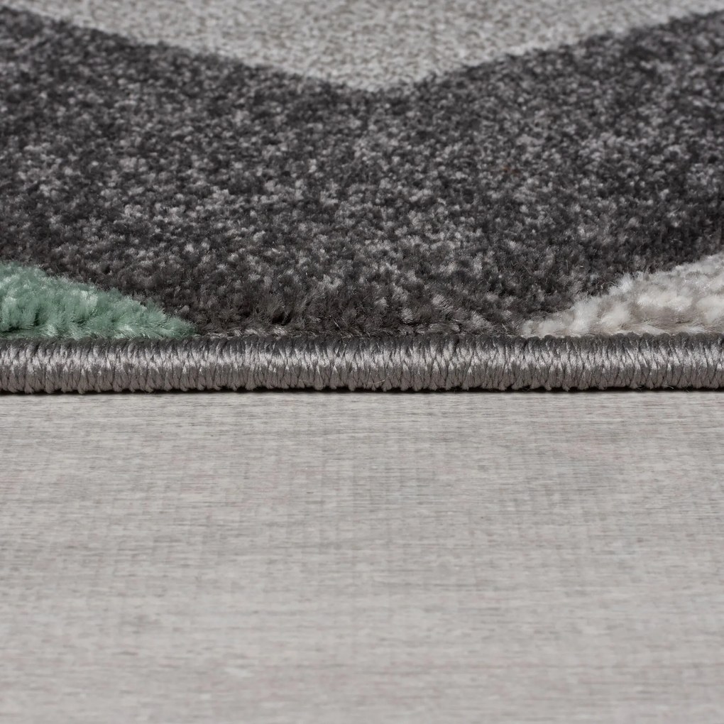 Flair Rugs, Kusový koberec Hand Carved Aurora Mint, 200x290, zelená, kancelária