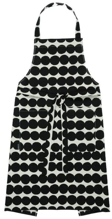 Kuchynská zástera Räsymatto, bavlna-čierna