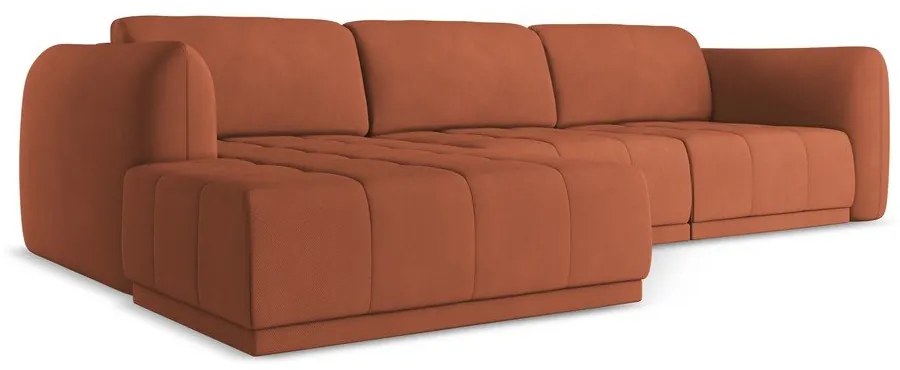 Oranžová rohová pohovka (ľavý roh) Hoku – Makamii