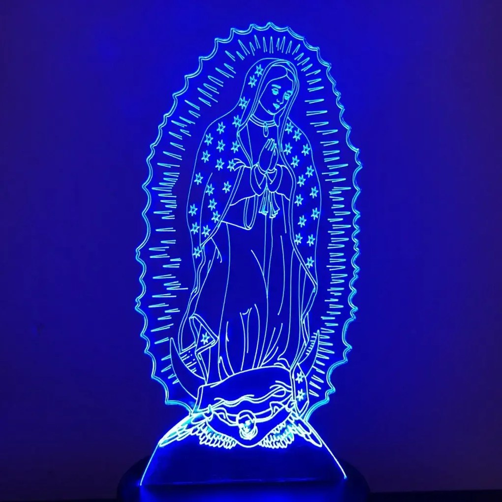 3Dmix 3DL-SL022 – 3D LED nočná lampa - Panna Mária (Solar)