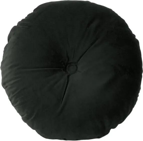 Čierny bavlnený vankúš PT LIVING, ⌀ 45 cm