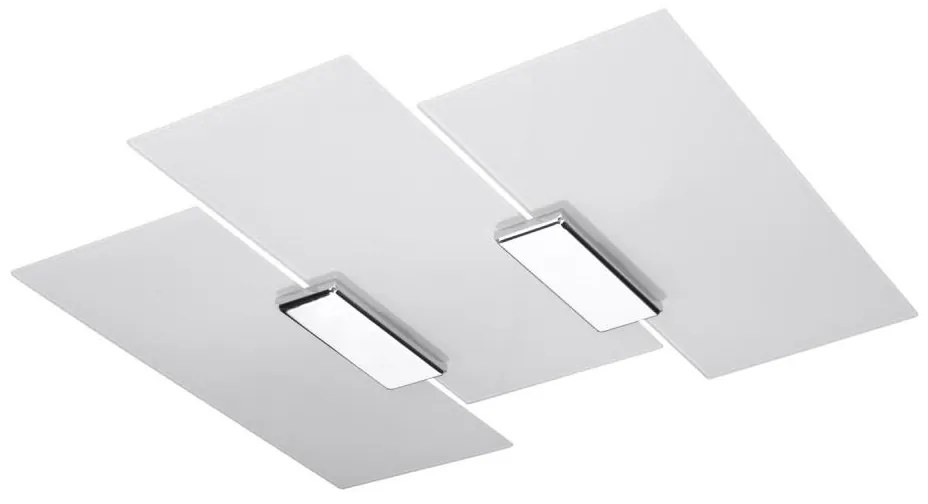 Sollux SL.0198 - Stropné svietidlo FABIANO 3xE27/60W/230V biela/chróm