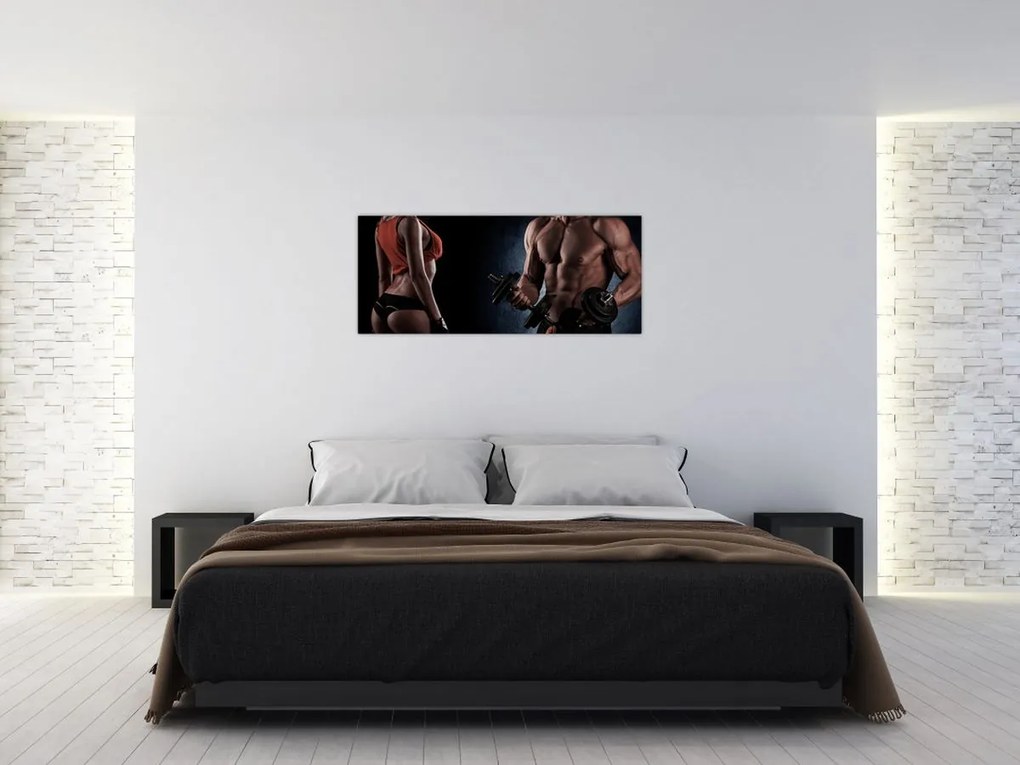 Obraz - Fitness (120x50 cm)