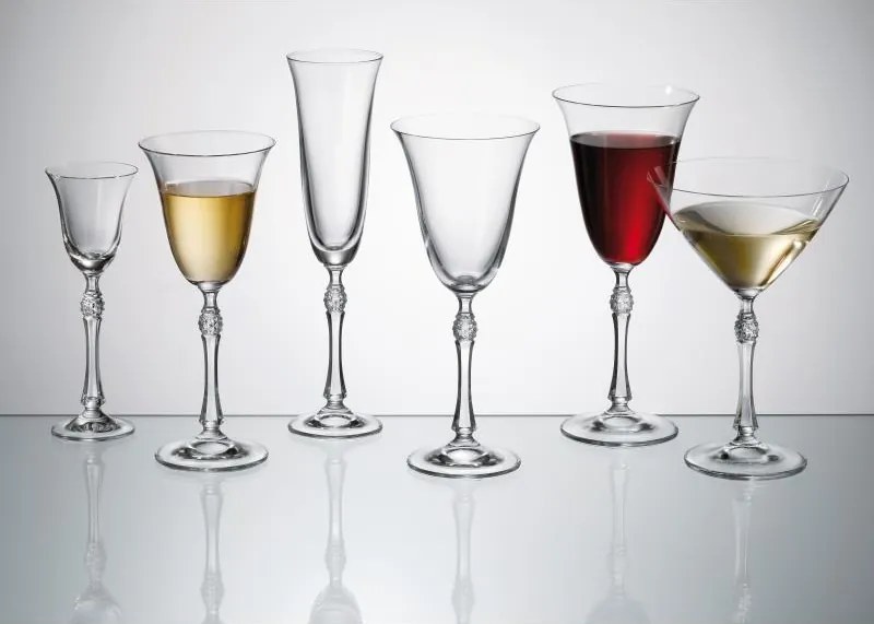 BOHEMIA GLASS LIKÉROVÉ POHÁRE 60ML SADA 6 KS