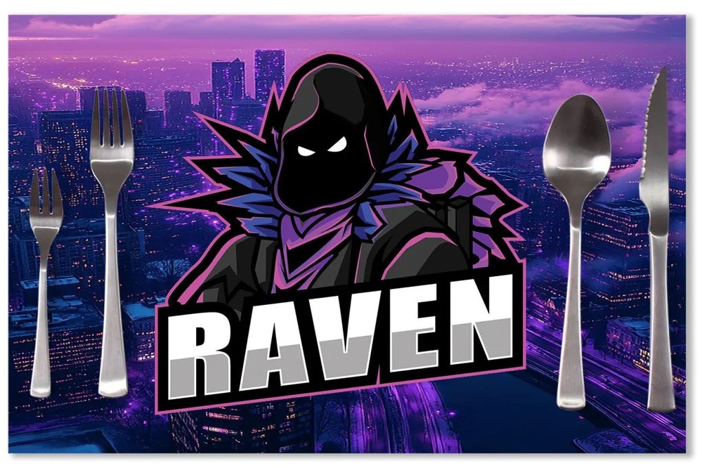Sablio Prestieranie FORTNITE RAVEN Steampunk mesto: 40x30cm