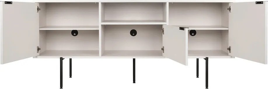 Sivobéžový TV stolík 180x79x50 cm Bau – noo.ma