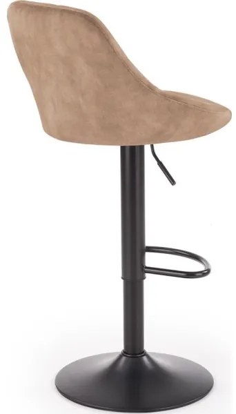 Barová stolička 106x47 cm čierna/hnedá