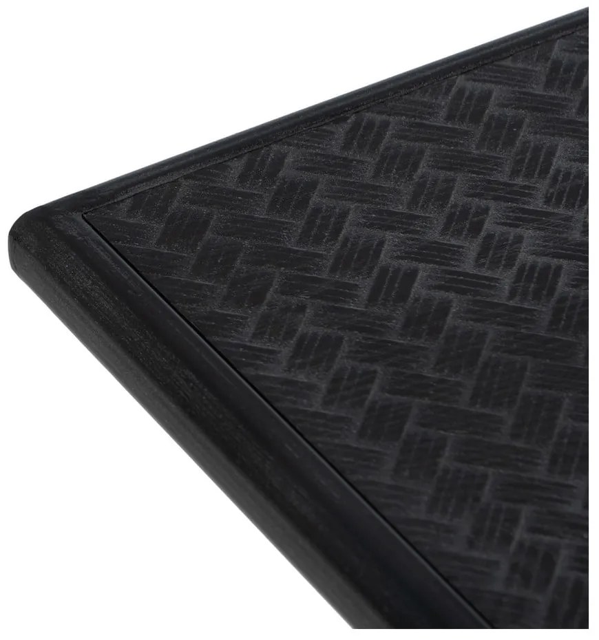 Čierny kovový konzolový stolík 38x120 cm Oslo – Ixia