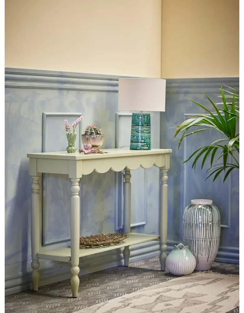 Svetlozelený konzolový stolík z borovicového dreva 36x106 cm Salla – Bloomingville