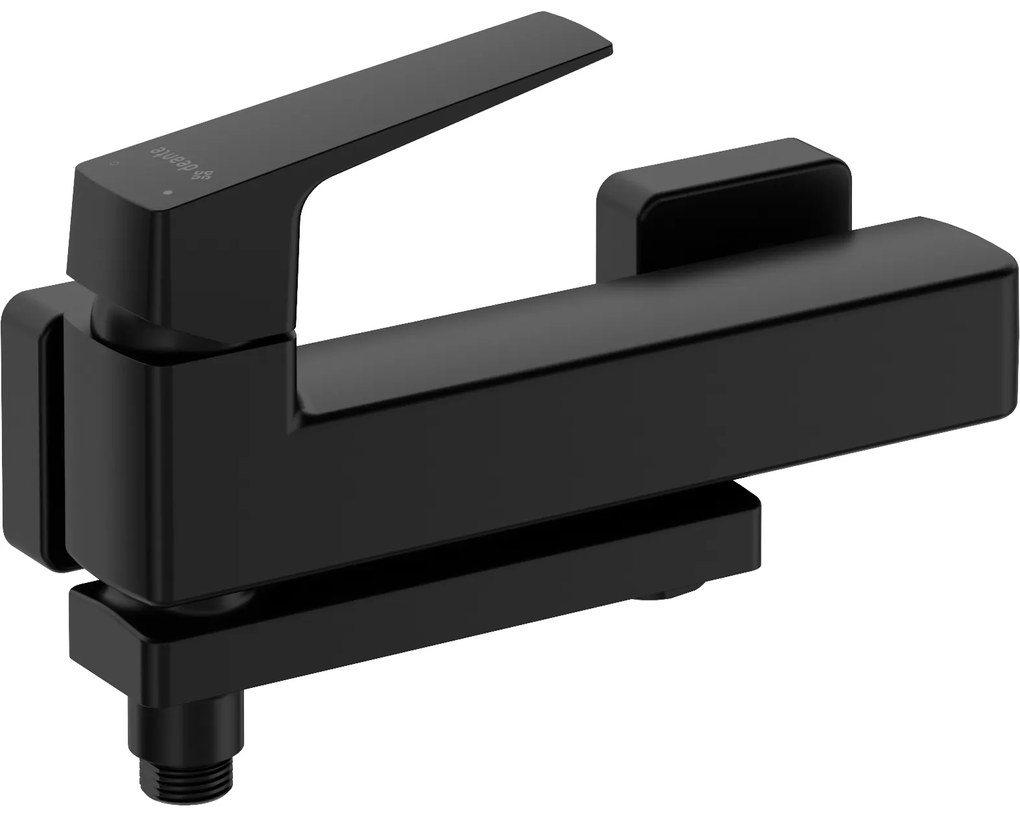 Deante Blur, nástenná vaňová batéria s otočným výtokom, 150 mm, čierna matná, DEA-BQL_N12M