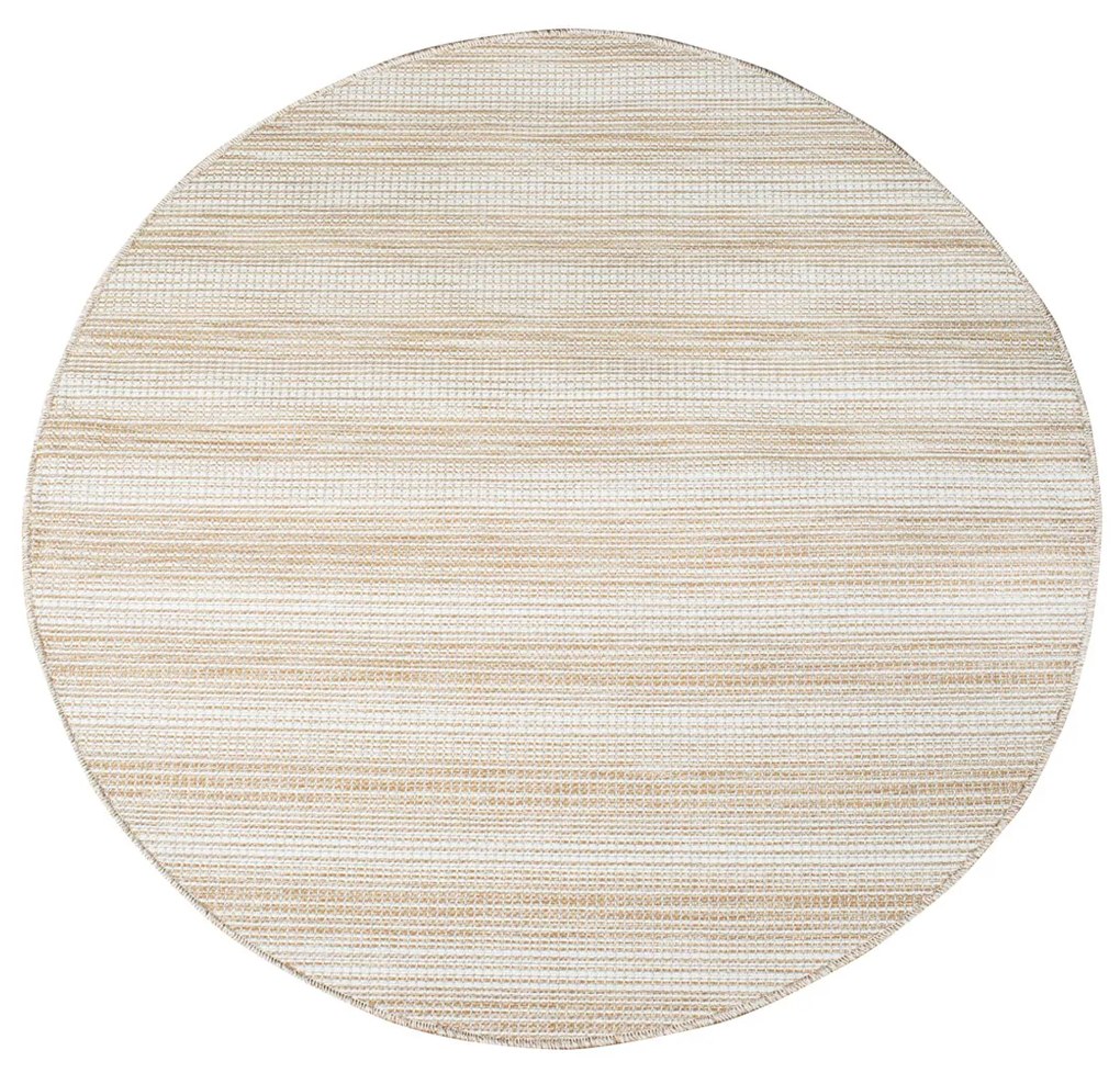 Dekorstudio Šnúrkový okrúhly koberec PALM 3471 - béžový Priemer koberca: 120cm