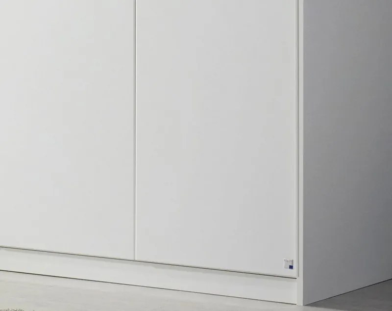 Šatníková skriňa Hildesheim, 271 cm,biela / biela