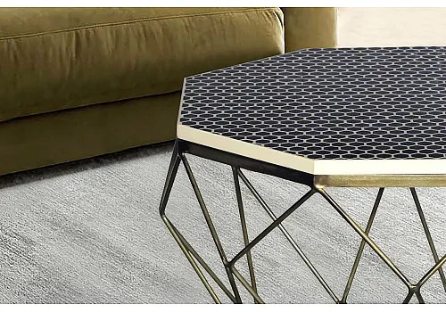 Konferenčný stôl Diamond 45215 Ø70cm Mosadz  - Komfort-nábytok