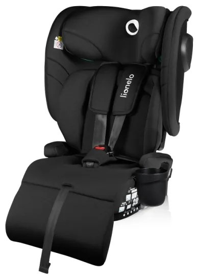 Lionelo - Skladacia autosedačka NELLY i-Size 76-150 cm čierny karbón