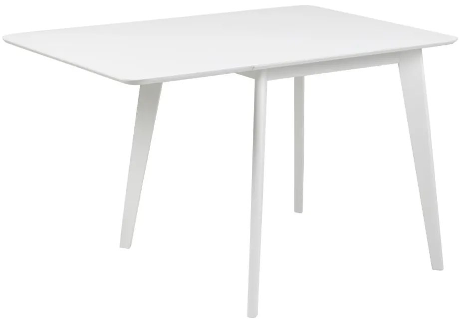 Jídelní rozkládací stůl Roxby 80/120 cm bílý