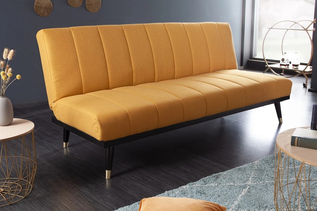 Bighome - Rozkladacia sedačka PETITE 180 cm - žltá