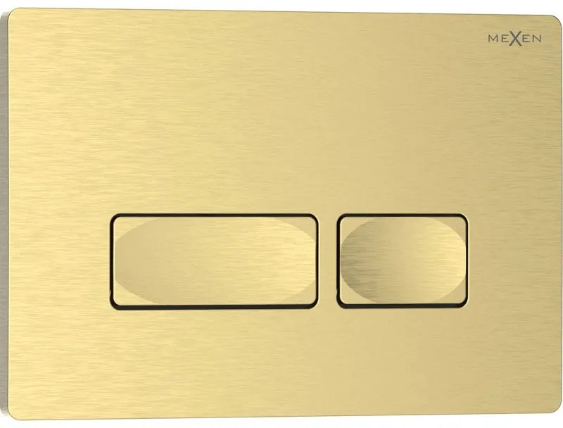 Mexen Tex 04, tlačidlo na splachovanie, brúsené zlato, 6104-11