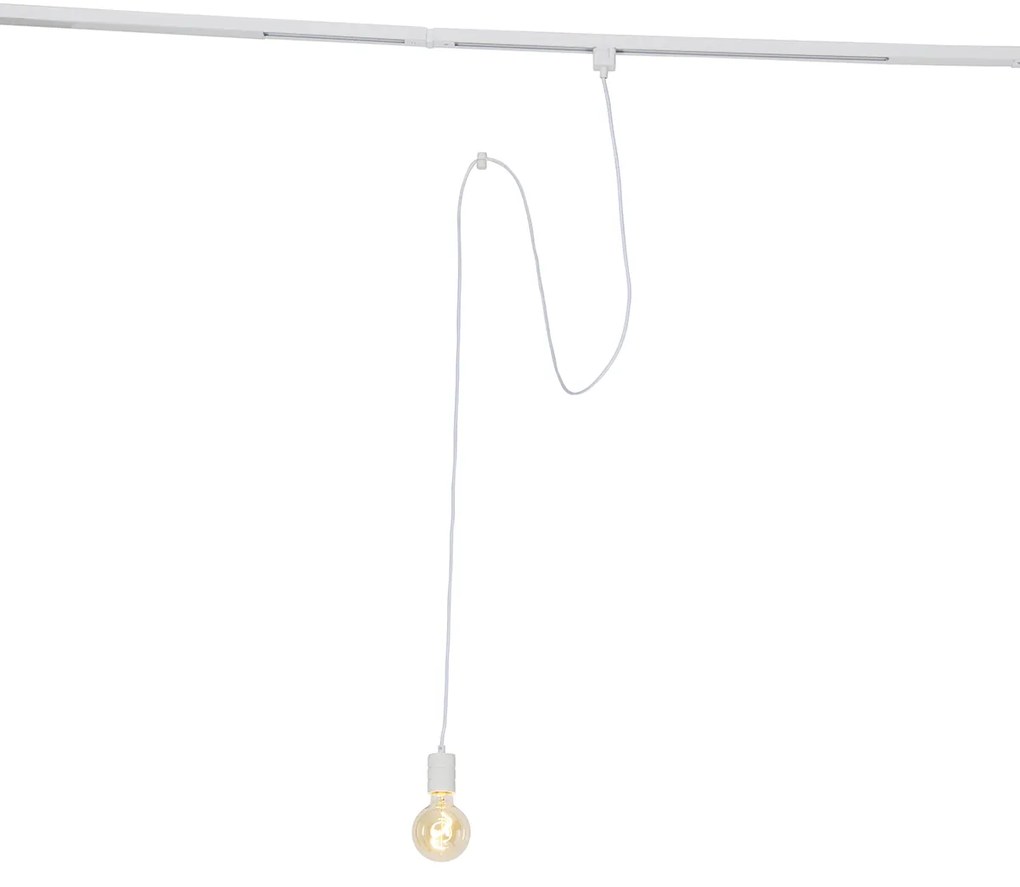 Závesné svietidlo s koľajnicovým závesom biele - Cavalux