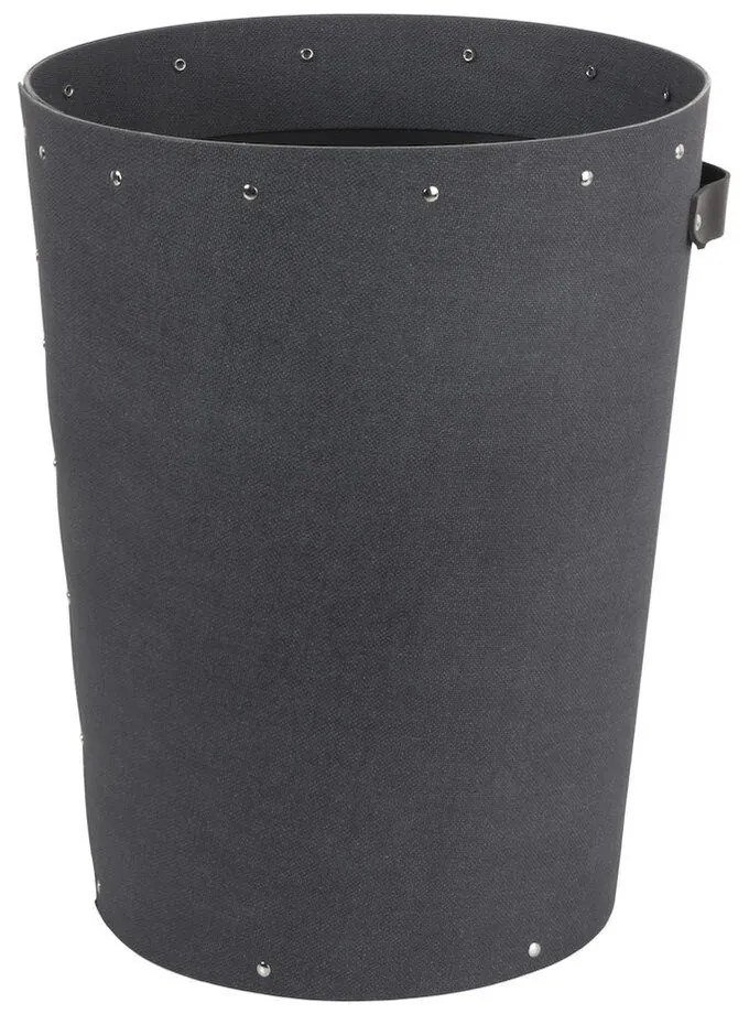 Čierny kancelársky odpadkový kôš Aries Canvas Paper Laminate – Bigso
