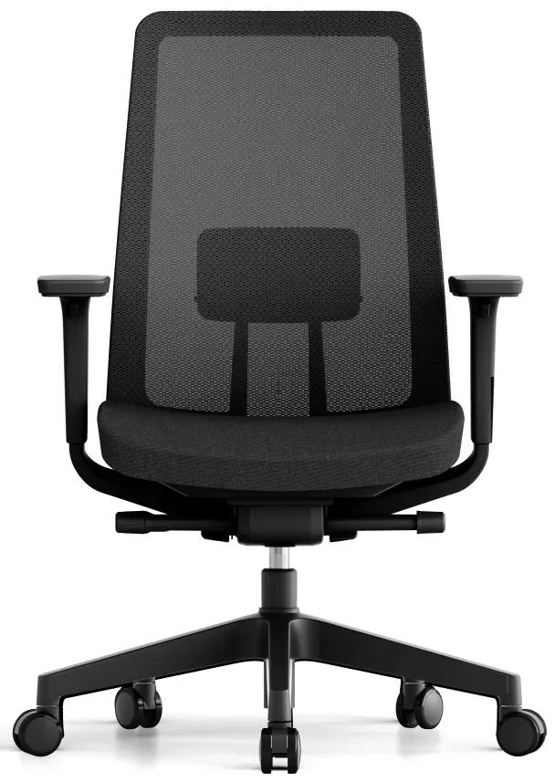 OFFICE MORE -  OFFICE MORE Kancelárska stolička K10 BLACK čierna