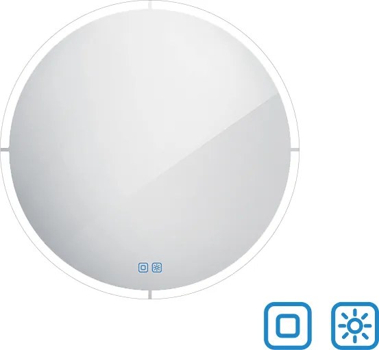 Nimco Okrúhle LED zrkadlo pr. 800 s dvoma dotykovými senzormi - ZP 24002RVX