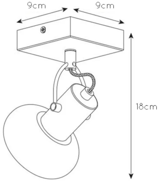 Lucide 17993/01/30 - Bodové svietidlo MADEE 1xE14/25W/230V