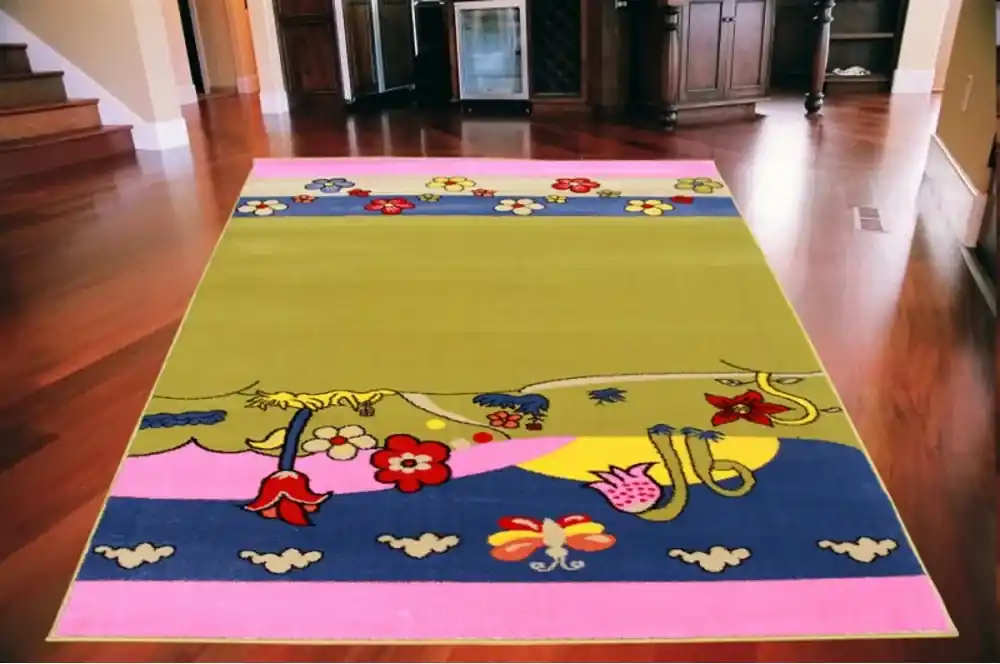 Detský koberec Lúka zelený, Velikosti 125x160cm | Biano