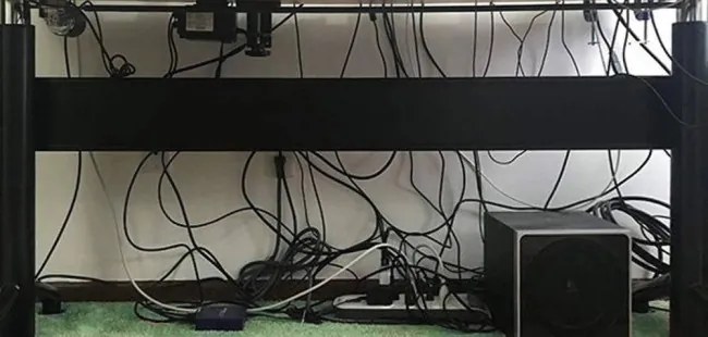 Organizér na káble XXL čierny