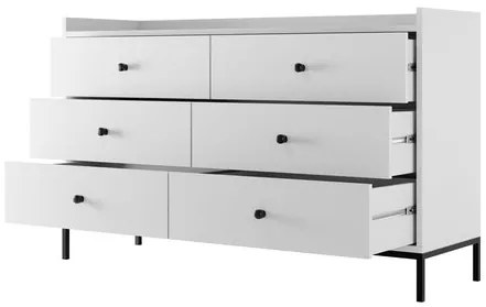 Komoda Tuzzirt 6SZ, Farby: biela
