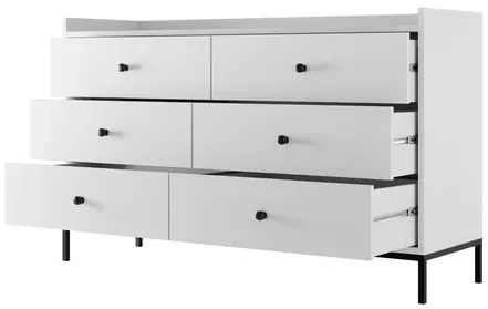 Komoda Tuzzirt 6SZ, Farby: biela
