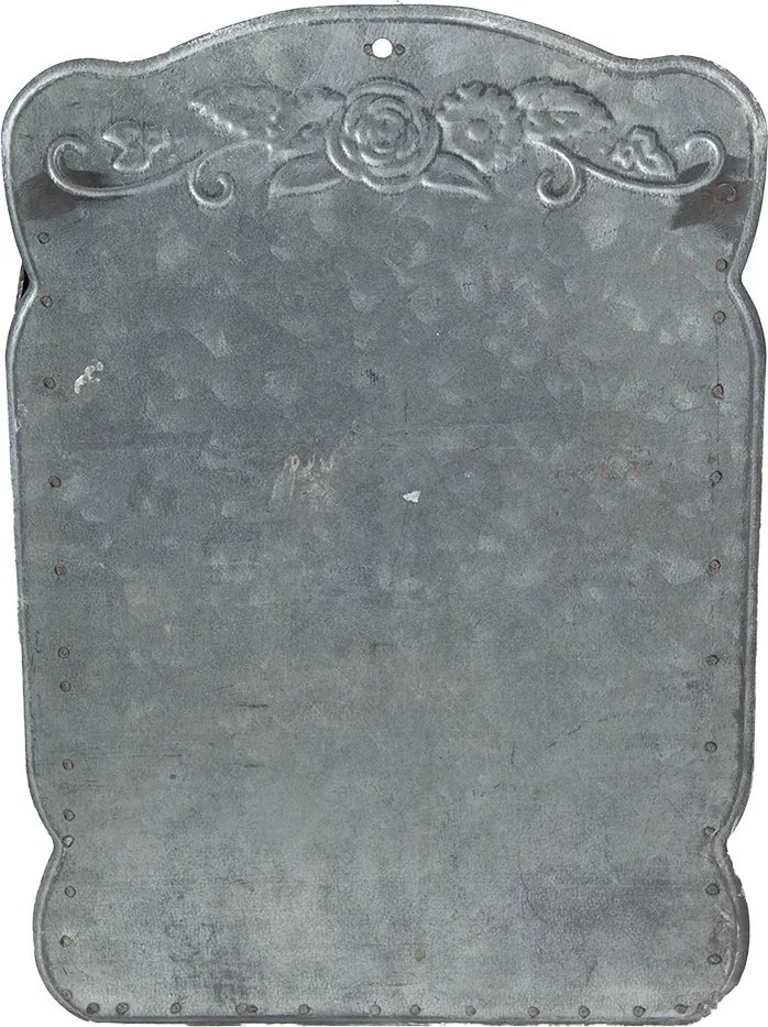 Čierna antik poštová schránka s kvetmi Country Courier - 26*10*35 cm