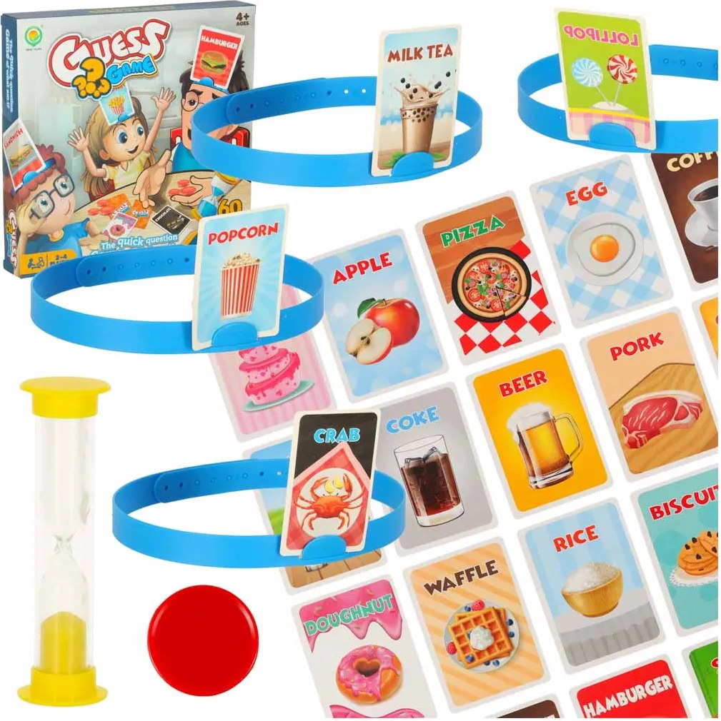 KIK Kto som? Hádaj jedlo Rodinná párty hra pre deti