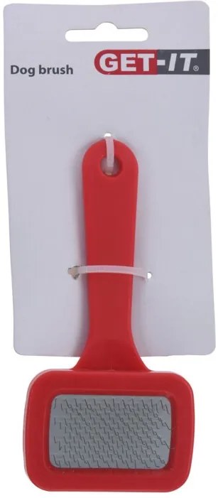 Get-it Hrebene na psy, 18 cm Farba: Červená Štetec