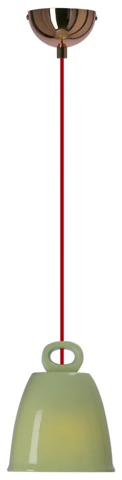 Zelený detský luster s keramickým tienidlom Sewilla – Candellux Lighting