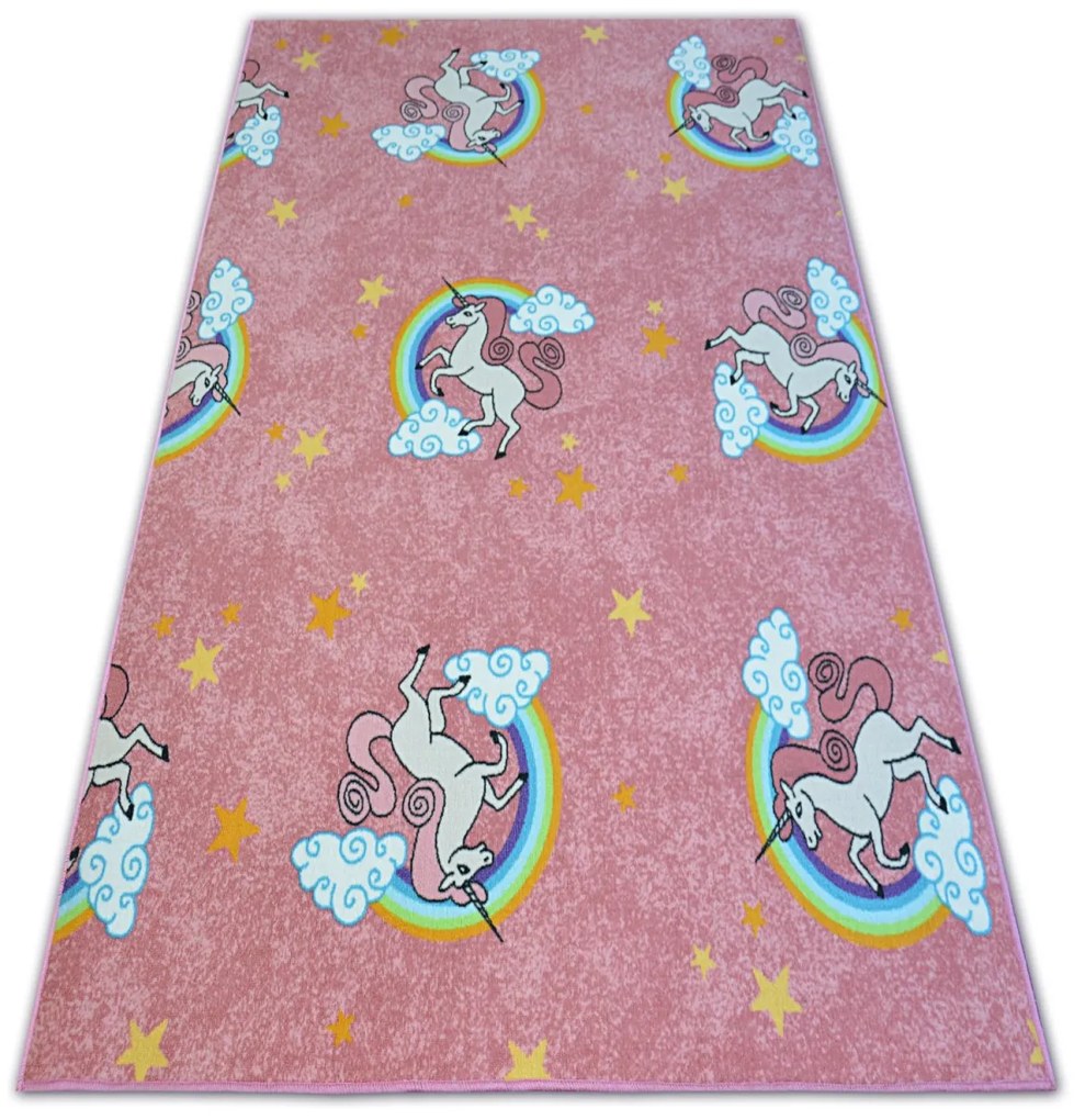 Detský kusový koberec UNICORN ružový