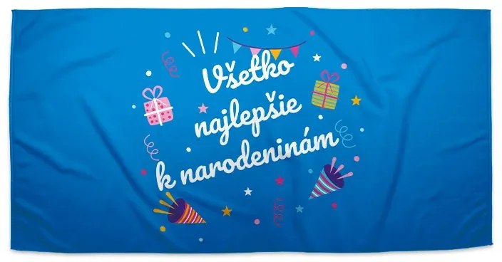 Sablio Uterák Všetko najlepšie k sviatku 2 - 50x100 cm