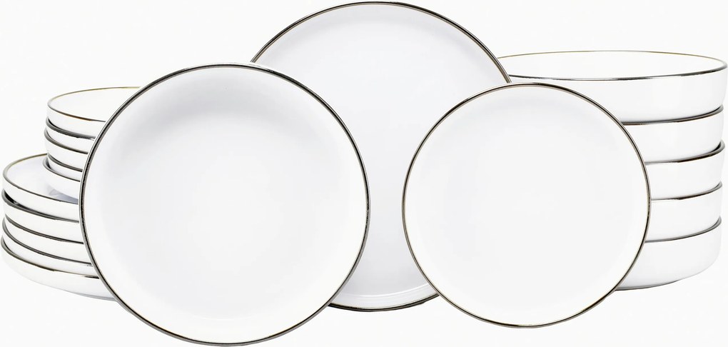 XXXLutz JEDÁLENSKÝ SERVIS Nordic Festive Weiss 18-dielne Creatable - Online Only bytové doplnky - 007768075805