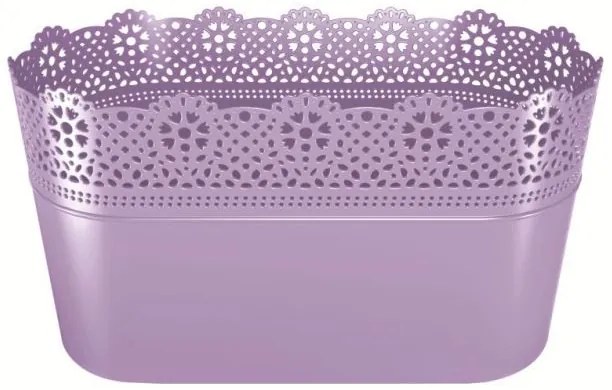 PlasticFuture Truhlík LACEY 28,5 cm fialový