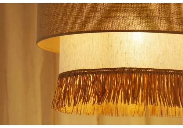 Brilagi - Luster na lanku WINNETOU BOHO 1xE27/15W/230V pr. 45 cm hnedá/krémová