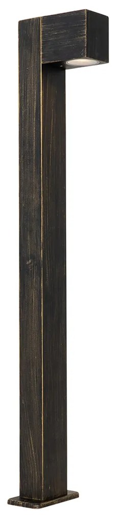 Priemyselná stojaca vonkajšia lampa starožitné zlato 80 cm IP44 - Baleno