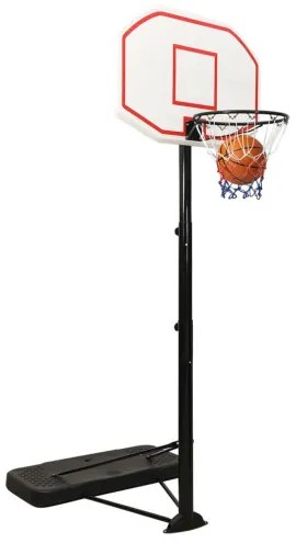 vidaXL Basketbalový stojan biely 258-363 cm polyetén-