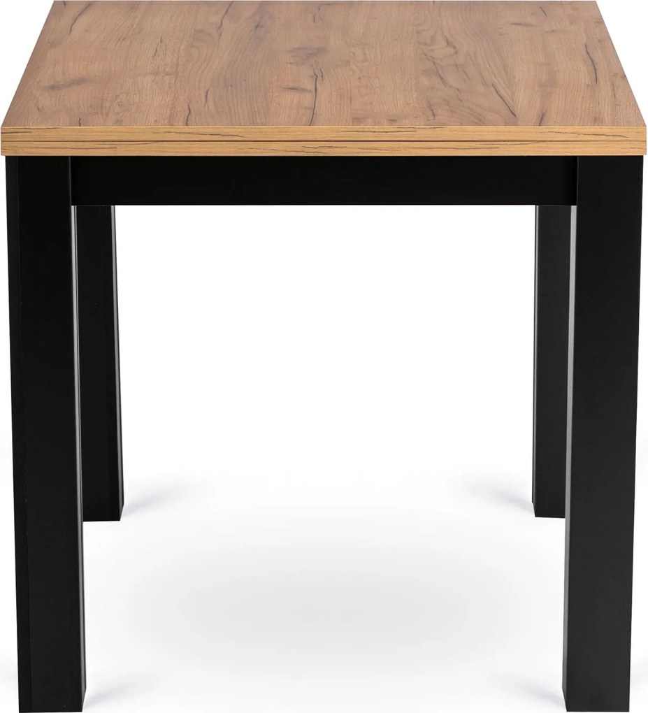 Vintino Rozkladací jedálenský stôl FELIX 80-160 cm – čierna / dub craft